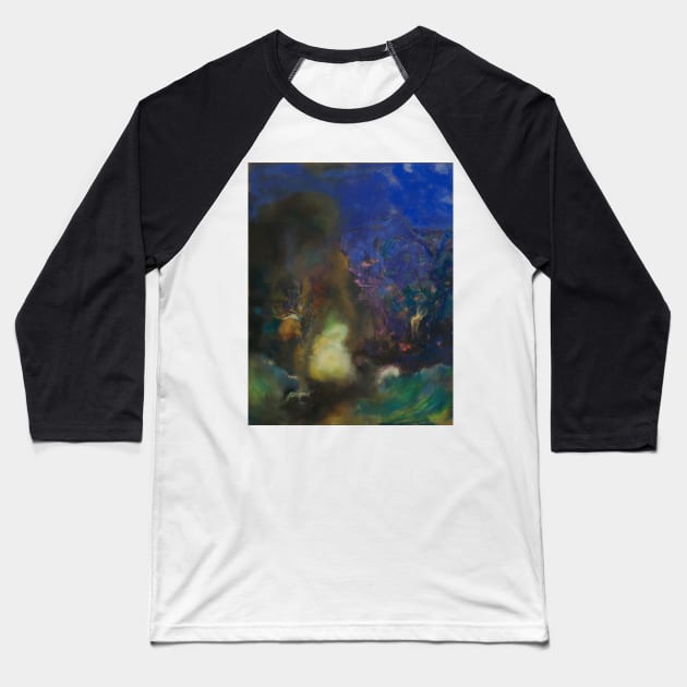 Roger and Angelica by Odilon Redon Baseball T-Shirt by Classic Art Stall